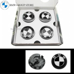 BMW GROUP 4 tk 56MM 68MM ujuvad veljekapslid BMW M E39 E46 E60 E90 F10 F30 G32 G38 G01 G02 G05 F45 F46 F48 F49 F39 F90 jaoks 56MM must valge v&auml;rv