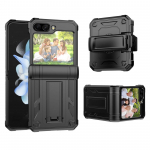 Sobib Samsung Galaxy Z Flip 5 mobiiltelefoni korpuse jaoks Kokkupandav alus Tugev kukkumisvastane telefoni korpus Samsung ZFlip5