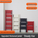 Multifunktsionaalne sise-/v&auml;listingimustes kasutatav teleskoopiline ohutu kokkupandav redel Black 2-Tier Flower Stand Ladder (Small)