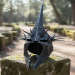 N&otilde;iakuninga kiiver, Nazguli kiiver Terasest S&otilde;rmuser&otilde;ngaste Kiiver, Must LOTR Cosplay kiiver Keskaegne Fantaasia Kiiver