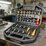 26 tk. Puidut&ouml;&ouml;tlemise astmeline puur, kolmepunktiline s&uuml;vistatav puukork, faasitav puur, tsentrifuugi positsioneerija komplekt, avaava t&ouml;&ouml;riist