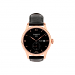 Tissot Le Locle Automaatne Mehaaniline Liikumine 30m Veekindel Kell 39,3mm Must Tahvel Roostevabast Terasest Korpus Nahkrihm T006.428.36.058.01 Black Dial