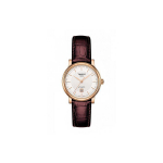 Tissot Carson Automaatne Mehaaniline Liikumine Kalender Veekindel Roosakuldne Kell 30mm H&otilde;bedane Tihvliketas Roostevabast Terasest Korpus Nahkrihm T122.207.36.031.00 Regular Watch Box
