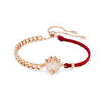 Swarovski draakoni ja f&ouml;&ouml;niksi k&uuml;&uuml;nise kujundusega kristalliimitatsioon, roosakuldse tooniga puuvillane k&ouml;iest k&auml;ev&otilde;ru, naiste punane k&auml;ev&otilde;ru 5675841 Shopping Bag