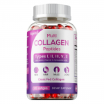 Multikollageeni peptiididega pehmed kapslid - t&uuml;&uuml;bid I, II, III, V, X - biotiin, C-vitamiin, h&uuml;aluroonhape naha, juuste ja k&uuml;&uuml;nte toitmiseks 120