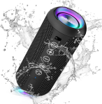 Ortizan X10 Bluetooth-k&otilde;lar T&auml;iustatud bassiga kaasaskantav k&otilde;lar TF-kaardi pesaga 30-tunnine t&ouml;&ouml;aeg IPX7 veekindel k&otilde;lar telkimiseks must