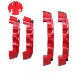 KUNBABY 8 V&auml;rvi ABS Plastikust Pidurisadula Kate 4 tk/komplekt 3D Stiilis (Tule liimita) 2 pcs M and 2 pcs S punane