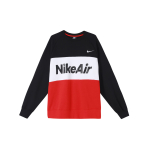 Nike &Otilde;hukindel Patchwork V&auml;rviplokk Fliisist &Uuml;mmarguse Kaelusega Dressipluus Meeste Dressipluus Must CJ4828-011 M black
