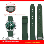 Kvaliteetne fluorokaut&scaron;ukist rihm IWC Pilot Mark 18 Spitfire Fighter Portugal k&auml;ekella jaoks pehme FKM kumm 20mm 21mm meeste k&auml;ev&otilde;ru 21mm width black