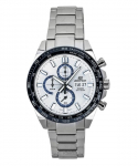 Casio Edifice Analoogkroonograaf Roostevaba teras H&otilde;bedane sihverkvarts EFR-574DE-7AV 100M Meeste k&auml;ekell h&otilde;be