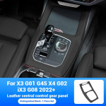1 tk ABS-materjalist keskkonsooli k&auml;igukangi paneeli kate sisekate BMW X3 IX3 G01 2025-2025 jaoks Auto siseaksessuaarid must