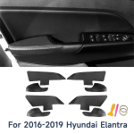 Hyundai Elantra 16-19 Nahast Uksepaneeli K&auml;etoe Renoveerimine. Lingdong, car door 8 pieces #936008 black
