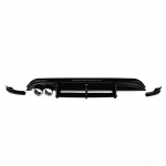 Volkswagen VW Polo Mk5 6R 2009-2014 jaoks Tagumise kaitseraua alumine liist Difuusor Tagumine spoiler V&auml;lisdisaini kerekomplekt Autotarvikud must