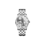 Hamilton Jazzmaster Seeria Automaatne Mehaaniline Liikumine 50M Veekindel Kell Valge sihverplaadi Roostevabast terasest korpus Roostevabast terasest k&auml;ev&otilde;ru H42615153 Regular Watch Box,White Dial