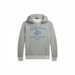 Polo Ralph Lauren Ss24 T&auml;hekujuline logoga karumustriga kapuutsiga pikkade varrukatega dressipluus Meeste dressipluus Helehall MNPOKNI16823539-020 L