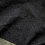 150x50cm Reljeefne Must Tume Punane 3D Roos Jacquard L&otilde;ngav&auml;rvitud Vintage Lilleline Kangas Naiste Kleidi &Uuml;likonna Koti DIY Kanga jaoks TJ7517 150x50cm-pre cut