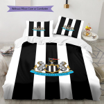 Newcastle Unitedi mustriga voodipesukomplekt Tekikate Padjap&uuml;&uuml;r Kodu kaunistus Kingitus (1 * tekikott + 2 * padjap&uuml;&uuml;ri, ilma s&uuml;damikuta) 135x200cm