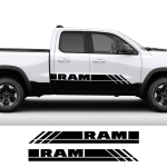 Kleebised Dodge RAM 1500 Rebel RTX Veoauto Kapott Auto Tagaluugi Dekoratsioonid Pagasiruum Vin&uuml;&uuml;lkatteid Auto Tuuning DIY Tarvikud Glossy Black