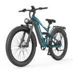 ZAZAWORK CF500 T&auml;iskasvanute Elektrijalgratas 1000W V&otilde;imas Mootor 48V20Ah Aku 27.5 Tolli Suur Rehv Maastikuratas Linna- ja Maastikus&otilde;iduks T&auml;iskasvanutele roheline
