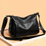 Naiste kott k&auml;ekott moekas keskealise ema kott &otilde;lakott &uuml;hev&auml;rviline naiste k&auml;ekott messenger kott 30cm*11cm*21cm must