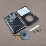 T&auml;ielik korpuse komplekt Must Esipaneel Tagumine Metallkorpuse Kate Clickwheel Nupp Kruvid USB-raam iPod 5. p&otilde;lvkonna 30GB 60GB 80GB jaoks front back thin