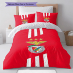 Benfica voodipesu Tekikomplekt Tekikate Padjap&uuml;&uuml;r Kodu kaunistus S&uuml;nnip&auml;evakingitus (1 * tekikott + 2 * padjap&uuml;&uuml;ri, ilma s&uuml;damikuta) 140x200cm