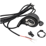 3-kontaktiline parempoolne p&ouml;idla gaasipedaal SM-pistikuga (isane v&otilde;i emane) E-jalgrattale ja elektrit&otilde;ukerattale 2,2 cm juhtrauale ABS Male Connector black