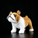 28x19cm Uus Buldogi Palusm&auml;nguasi Simulatsioon K&otilde;rge Truudusega Bullterjer Paluskoer Koerad Elutruu Pehme T&auml;idisloom Nukk Kawaii Kingitus 28X19cm