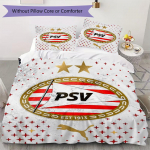PSV Eindhoven Muster Voodipesu tekikott tekikate padjap&uuml;&uuml;r Kodu kaunistus S&uuml;nnip&auml;evakingitus (1 * tekikott + 2 * padjap&uuml;&uuml;r ilma t&auml;idiseta) 135x200cm