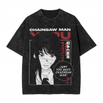 Anime Chainsaw Man Yoru T-s&auml;rk Gootiline pestud T-s&auml;rk Meeste Naiste R&otilde;ivad L&uuml;hikeste varrukatega puuvillased T-s&auml;rgid Topid S
