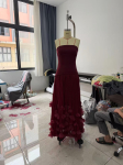 Elegantne Kerge Luksusrist 26 Korsett-Bandeau &Otilde;htukleit 3D Lillelise Volditud &Auml;&auml;rega Large