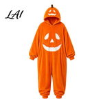 K&otilde;rvitsakost&uuml;&uuml;m t&auml;iskasvanutele Halloweeni pidžaama T&auml;iskasvanute Cosplay kombinesoon &otilde;nneliku hubase oranži n&auml;oga pehme kapuutsiga kost&uuml;&uuml;m peo&ouml;&ouml;ks pidulik koduriietus L orange