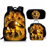 Jurassic Worldi dinosaurusest seljakotikomplekt 3 osa &Otilde;pilase koolikott L&otilde;unakott Kogu Three-piece set
