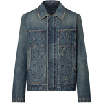 LOUIS VUITTON Denim Jakk Meeste Tindi Sinine 1ABJ75 52 sinine