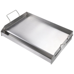 VEVORpliidiplaadi grillplaat, 23,5 x16 eelmaitsestatud roostevabast terasest grillplaat, ristk&uuml;likukujuline kahe p&otilde;letiga grillpann 58.7 x 39.5 x 9.9 cm