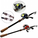 Casting &otilde;ngeritv ja s&uuml;sinikurull 1,8&ndash;2,7 M teleskoop&otilde;ng koos 11BB Baitcasting rullide komplektidega 1.8M&Left Reel