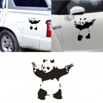 1 tk armas autokunsti nikerdatud Panda kleebise kleebised, veekindel kleebis uksel