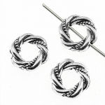 20 t&uuml;kki Vahet&uuml;kid Ehted Naiste materjalid meisterdamiseks V&auml;ikeste aukude vaher&otilde;ngad Helmed 11x11mm Ava suurus 1mm B13762 antiikne h&otilde;bedane v&auml;rv