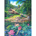 T&auml;isringi puur Teemanttikandid Metsik maastik 5D DIY Teemantmaal Ristpistes Rhinestone 20X30CM