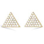 Les Tr&eacute;sors De Lily [L7015] - kullatud k&otilde;rvar&otilde;ngad  Sissi  valgest kullast - 9x11 mm kuld