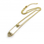 Les Tr&eacute;sors De Lily [N8449] &ndash; topeltkuldne kaelakee  Love kuld