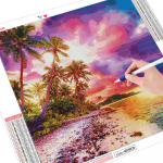 Teemantmaal T&auml;isruudukujuline Uus saabumine Maastik Rhinestones Pildid Teemanttikandid 30x30CM