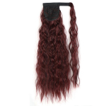 LISI HAIR Lainelised pikad juuksed s&uuml;nteetilisest kiust pikendused Lady's Twist parukas helepruun hobusesaba