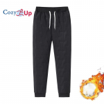 Mugavad talvised t&otilde;mblukuga taskud Paksemad fliisist dressip&uuml;ksid Meeste Jooksjad Must Hallid Puuvillased Soojad P&uuml;ksid Meeste Veekindlad Termop&uuml;ksid M must