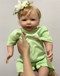 BZDOLL 55 CM 3D-v&auml;rviga nahk Pehme silikoonist Reborn Girl Baby Doll M&auml;nguasi nagu t&otilde;eline 22-tolline printsessi v&auml;ikelaps Lisa Alive dress up Boneca 55cm 3D-paint Skin Doll