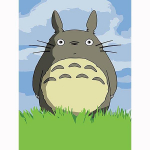 Isetegija 5D Teemantmaal Tikand Minu naaber Totoro Kaasaegne maal Multikas Anime Ristpistes T&auml;is&uuml;mmargune teemantkingitussein St Full Round 20x30CM