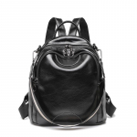 Mood Multifunktsionaalsed naiste &otilde;lakotid Pu nahast seljakotid Koolikotid teismeliste t&uuml;drukute k&auml;ekott must