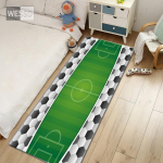 Roheline jalgpallivaip poistele 3D jalgpalliv&auml;ljak lastele magamistoa vaip Pehme voodimatt Armas vannitoamatt Kawaii tualettmatt uksematt 40x60cm