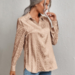 blusas mujer de moda 2022 suvine tr&uuml;kitud &scaron;ifoon siid Top naiste naiste s&auml;rgid Naiste s&auml;rk Pluusid topid Pikad varrukad &Scaron;ikk naine S khaki