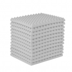 12 Pack-Studio Akustilised vahud Heli summutavad paneelid Suure tihedusega kiilplaatide isolatsioon Type 1 helehall v&auml;rv